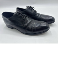 Black leather shoes 