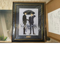 Painting with anime drawing