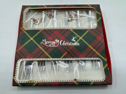 Stainless steel forks in a Christmas box 