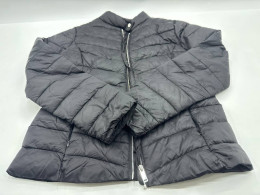 Black zip-up down jacket Black zip-up down jacket