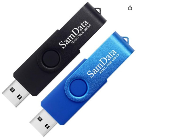 32GB USB Flash Drives 2 Pack 32GB Thumb Drives Memory Stick Jump Drive with LED Light for Storage and Backup (2 Colors: Black Blue) 32GB USB Flash Drives 2 Pack 32GB Thumb Drives Memory Stick Jump Drive with LED Light for Storage and Backup (2 Colors: Black Blue)