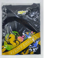 Black round neck t-shirt