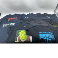 Set of 13 Vintage black short sleeve round neck t-shirt