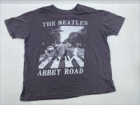 Dark grey vintage short sleeve round neck t-shirt