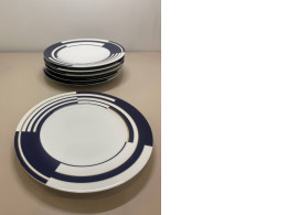 a set of six plates