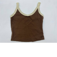 MITOS Casual Self Design Women Brown Top