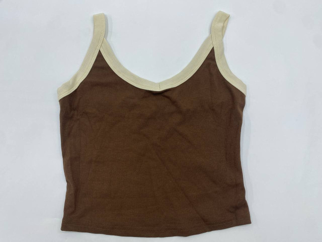 MITOS Casual Self Design Women Brown Top MITOS Casual Self Design Women Brown Top