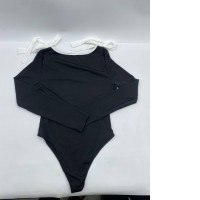 Women's V-neck Long Sleeve Button Jumpsuit