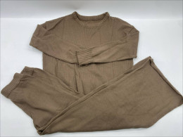 Kings Men's Quilted Winter Wear Poly Cotton Thermal Set Round Neck Upper Top Trouser Set