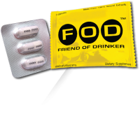 Set of 5 FOD Friend of Drinker Dietary Supplement Product 3 capsules Capsules for liver protection from alcohol poisoning and hangovers 3 caps.
