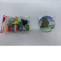 Set of 2 Thai souvenirs, refrigerator magnets 