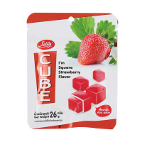 Set of 3 Jellie Cube Strawberry Gelatin Snack 26 g. 