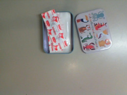 A set in an iron box with a medical plaster