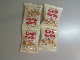 Set of 4 bags of French fries