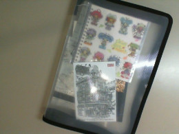 Plastic folder with a set of stickers