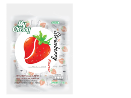 Set of 2 My Chewy Milk Candy Strawberry Flavour 67 g. 
