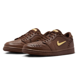 Air Jordan 1 Low Method of Make Cacao Wow/Metallic Gold-Cacao Wow shoes  FN5032-201