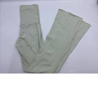 Women's light green high-waisted stretch pants