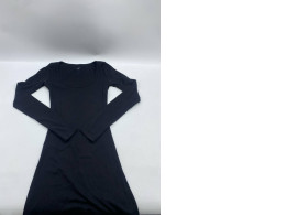 Black long sleeve round neck dress with short skirt Black long sleeve round neck dress with short skirt