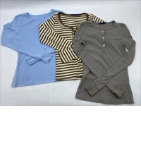 Set of 3 Women's long-sleeved round neck shirt 