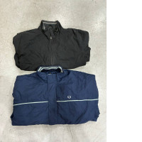 Set of 2 Vintage Fred Perry Puffer Jacket Regular Fit Full Zip 