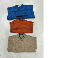 Set of 3 Wool sweater with chest pocket for students
