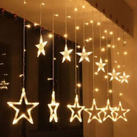 Star garland curtains