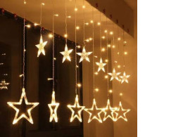Star garland curtains