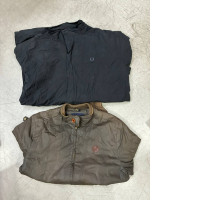 Set of 2 Chaqueta larga vintage con cremallera para hombre