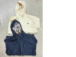 Set of 2 Fred Perry Long zip-up winter jacket with hood