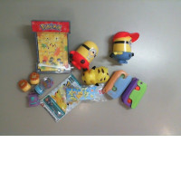 Pikachu and the Minions plastic toy set