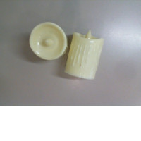 Set of 2 plastic candles, home decor