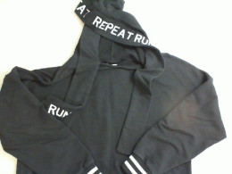 Black sweater with a hood