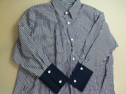 Blue shirt, striped Blue shirt, striped