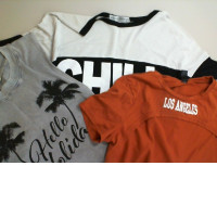 Set of 3 short T-shirts with different designs