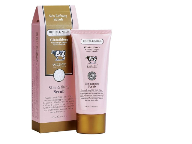 SCENTIO DOUBLE MILK TRIPLE SKIN REFINING SCRUB 100 ML SCENTIO DOUBLE MILK TRIPLE SKIN REFINING SCRUB 100 ML