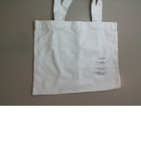 White fabric bag