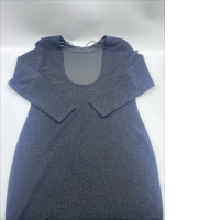 Women's Black Long Sleeve Round Neck Dress