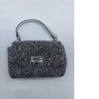 Silver women's handbag 