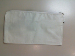 White cosmetic bag