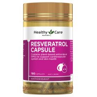 Resveratrol Capsules for Healthy Living - Supports Cardiovascular and Skin Health 180 capsule