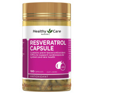 Resveratrol Capsules for Healthy Living - Supports Cardiovascular and Skin Health 180 capsule