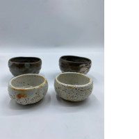 Set of 4 Glass Marble Teacup Set of 4 Glass Marble Teacup