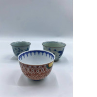 Set of 3 Glass, Japanese hot tea glass