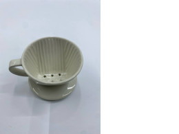 Glass coffee filter cup with 3 holes