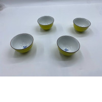 Set of 4 Glass, green Japanese hot glass cup