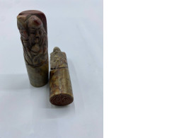 Set of 2 Vintage Japanese stamp 