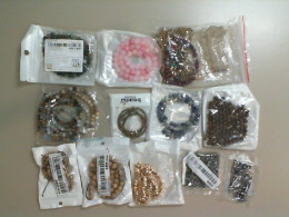 Set of 12 bags of beads for handicrafts