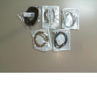 Set of 5 bags of long beads for handicrafts