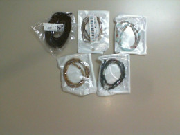 Set of 5 bags of long beads for handicrafts